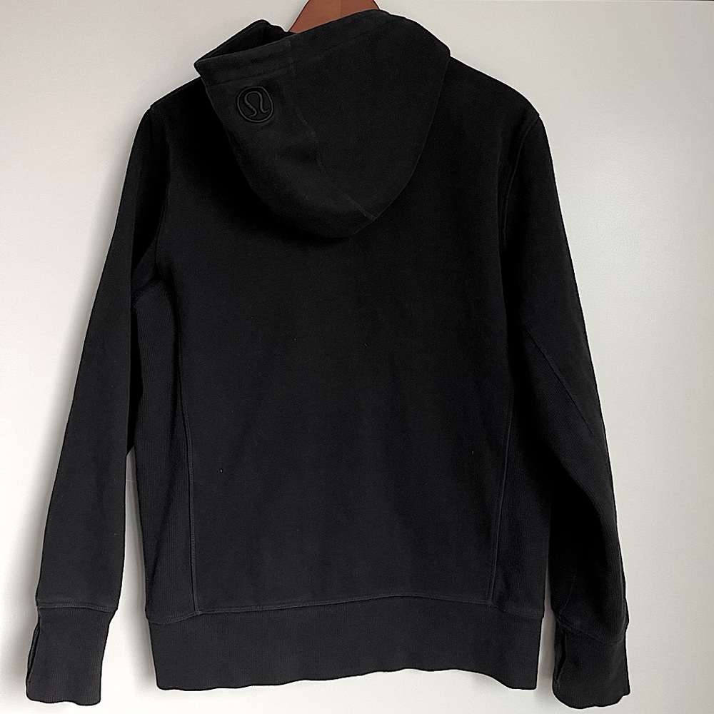 Lululemon Men’s Thick Black Scuba Zip Hoodie Size Medium